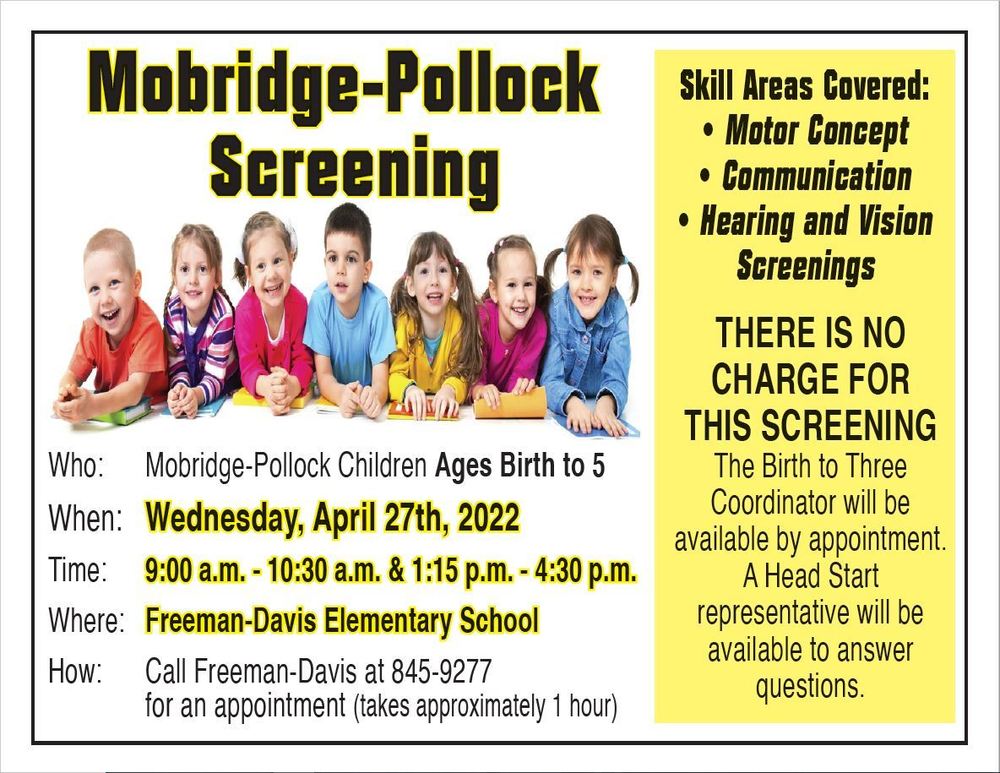 Mobridge-Pollock Screening
